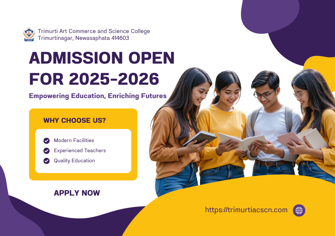 Unlock Your Future with Trimurti Art, Commerce and Science College, Trimurtinagar