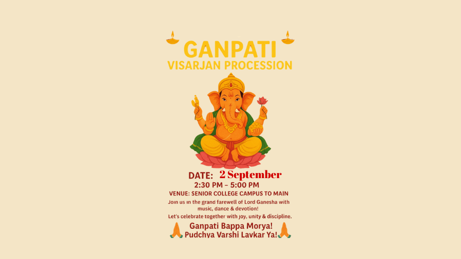 A Grand Farewell: Trimurti College Bids Adieu to Lord Ganesha